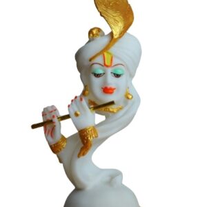 Pankh Krishna idol statue showpiece Marble