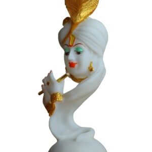 Pankh Krishna idol statue showpiece Marble