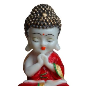 Resin Handcrafted Baby Monk Buddha Idol Statue Showpiece