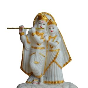 Radha Krishna Marble Statue Show Piece