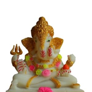 Marble Dust Lord Ganesha Statue Showpiece