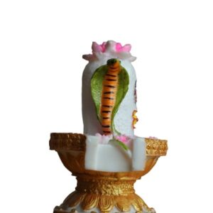 White Marble Shivling for Home Pooja