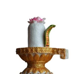 White Marble Shivling for Home Pooja