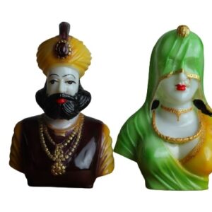 Rajasthani Couple Decorative Showpiece Statue