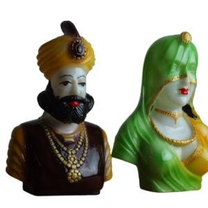 Rajasthani Couple Decorative Showpiece Statue