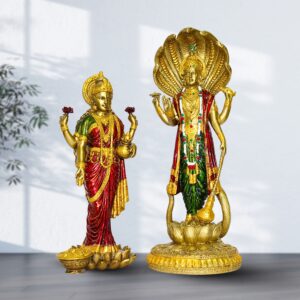 Polyresin Vishnu Laxmi Statue