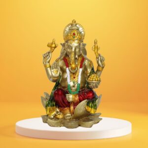 Ganpati Bappa Golden Statue