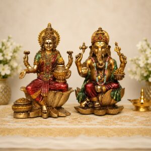 Ganesh Ji and Lakshmi Ji Golden