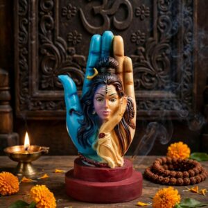 Ardhanarishvara Lord Shiva Hand Idol